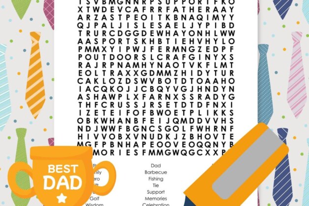 Father’s Day Word Search Puzzle – Scholarsquare